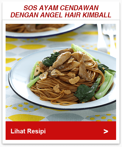 Resipi Ayam Cendawan Dengan Angel Hair Kimball
