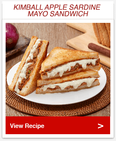 Apple Sardine Mayo Sandwich