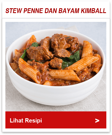 Stew Penne dan Bayam Kimball