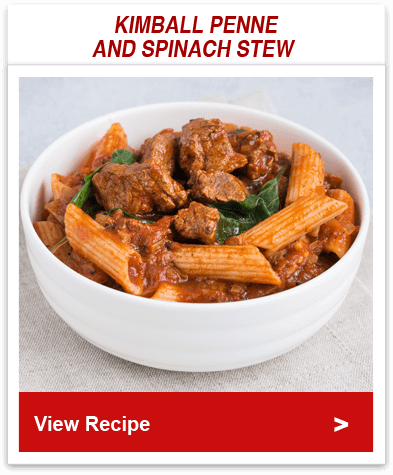 Kimball Penne and Spinach Stew