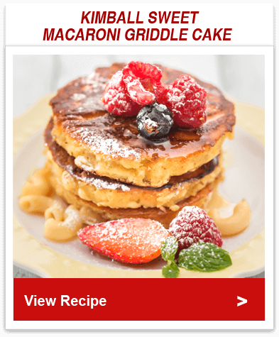 Kimball Sweet Macaroni Griddle Cake