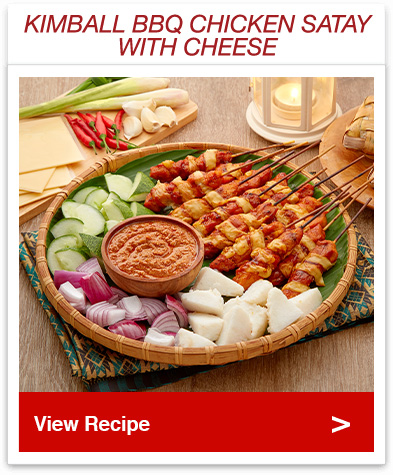 BBQ Chicken Satay with Cheese