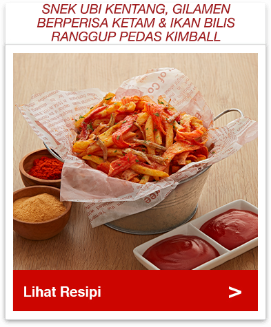 Snek Ubi Kentang, Filamen Berperisa Ketam dan Ikan Bilis Rangup Pedas