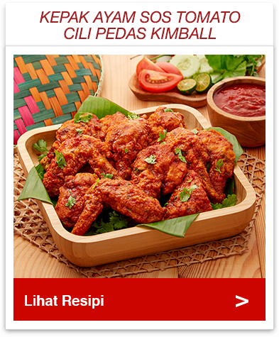 Kepak Ayam Sos Tomato Cili Pedas 