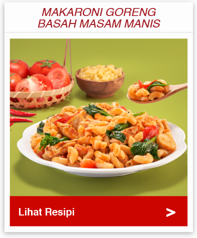 Makaroni Goreng Basah Masam Manis 