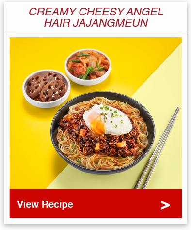 Creamy Cheesy Angel Hair Jajangmyeon