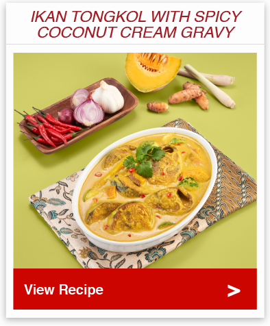 Ikan Tongkol with Spicy Coconut Cream Gravy