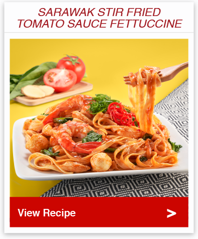 Sarawak Stir Fried Tomato Sauce Fettuccine