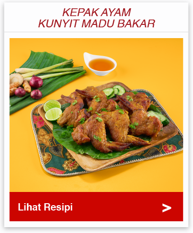 Kepak Ayam Kunyit Madu Bakar