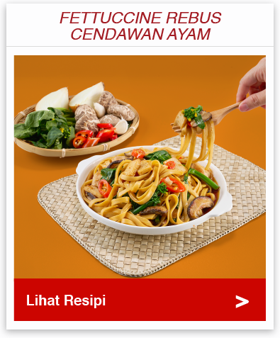 Fettuccine Rebus Cendawan Ayam